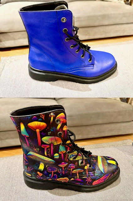 Vivid Blue Boots