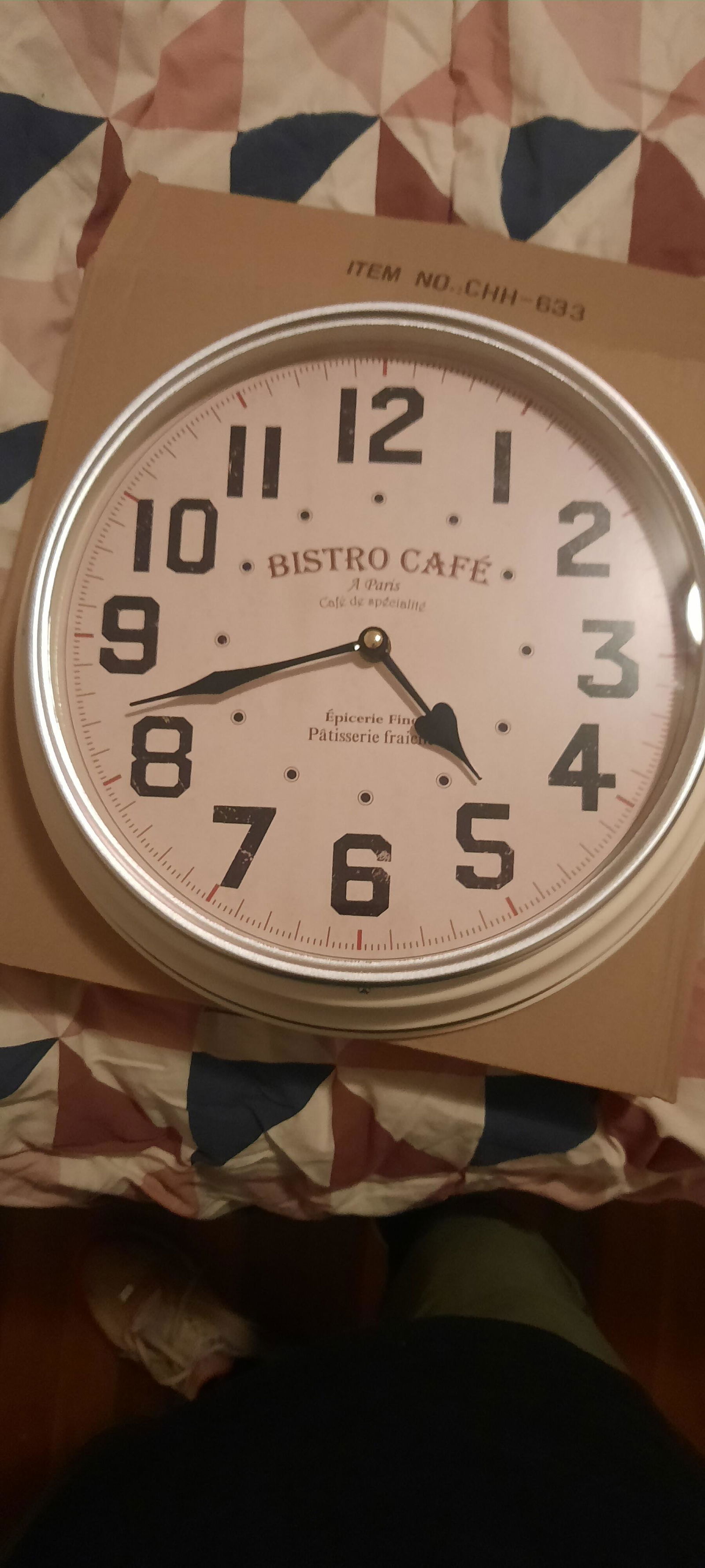 Buy One Six Eight London Lise Metal Wall Clock Chrome 40cm Online