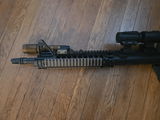 MK18 Handguard Free Float Quad Rail Two-pieces Design AR15 - Black, Coyote Brown, Desert Tan Color