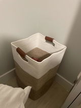 15.75"x 15.75"x 23.63" Storage Basket Hamper