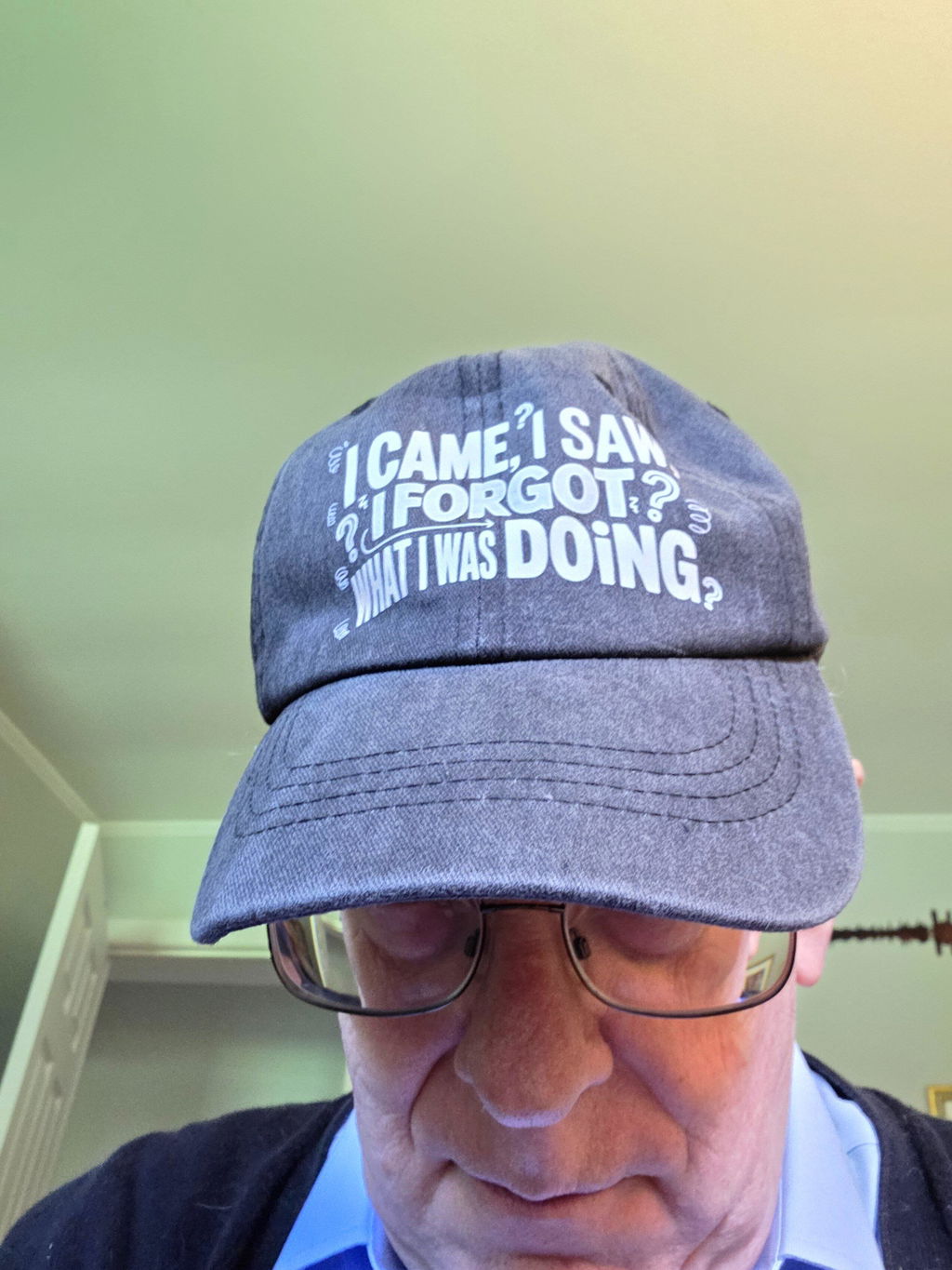 The "Senior Moment" Cap - I Came, I Saw, I Forgot