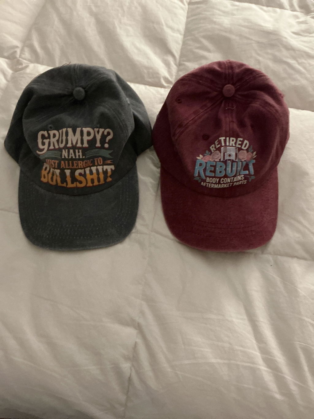 "Grumpy? Nah. Just Allergic to Bullsh*t" Vintage Washed Cap