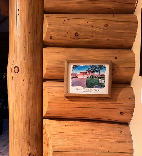 Custom Watercolor House Portrait Frame | Realtor Closing Gift | Personalized New Home Keepsake