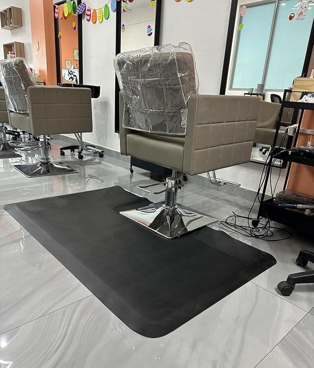 OmySalon Rectangle Anti Fatigue Mat Salon Barber Mat for Square Base Styling Chair 1/2in 3/4in Thick