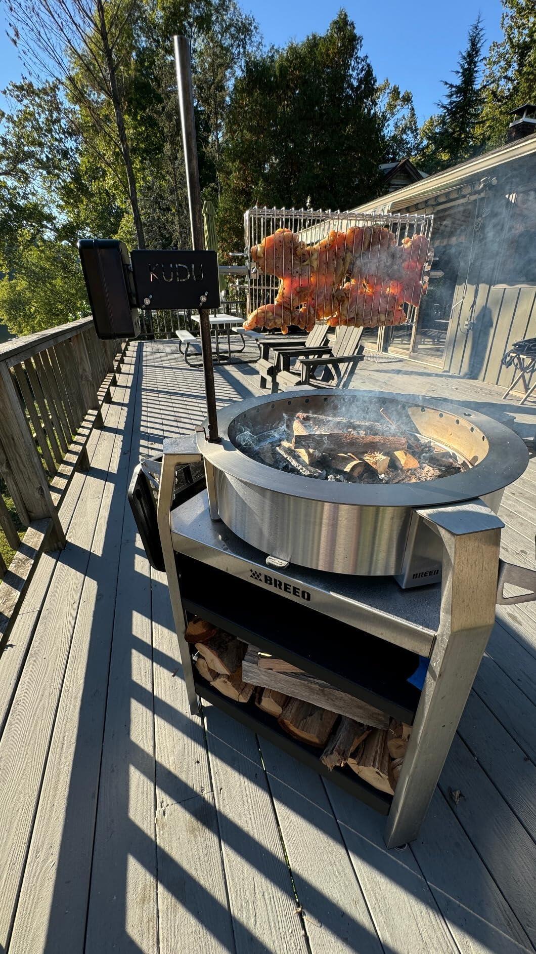 【在庫一掃】SPIRIT SP-4502 ロウ プレートロード Onlyfire- 6042 Stainless Steel Flat Spit Rotisserie Grill Basket