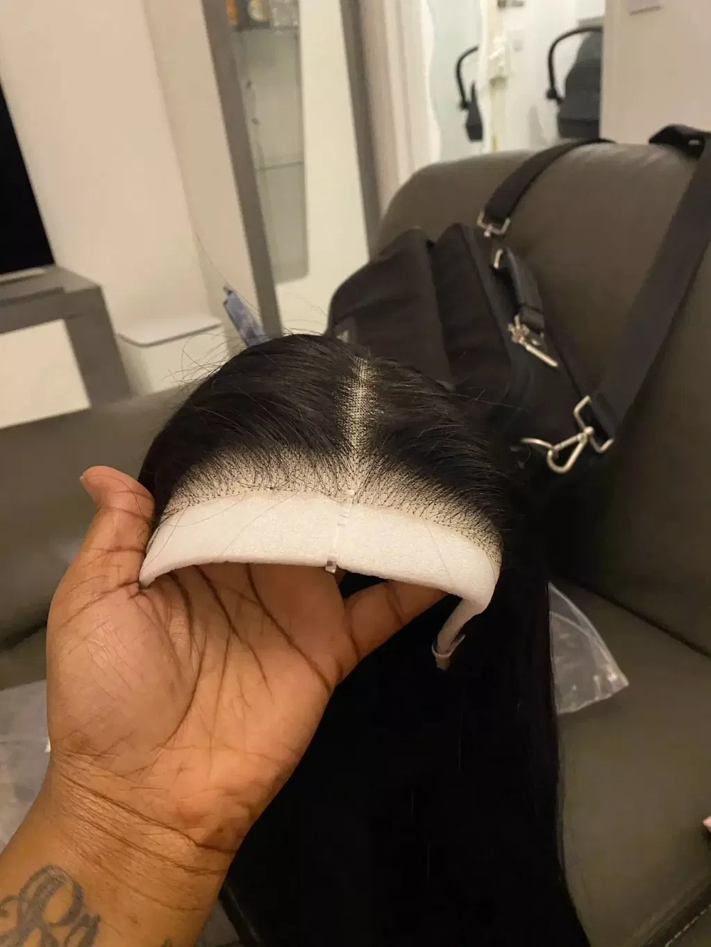 Wear Go Glueless Wig Straight Hair 7x6 HD Lace Human Hair Wigs Pre Bleached Knots