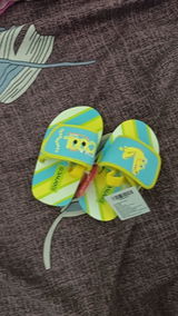 ONYC Kids Sliders | Crocodile Yellow Sliders | Unisex