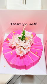 Cherry Blossom & Blueberry Mousse Cake: Bundle