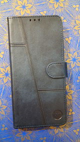 Samsung Galaxy A06 Cover - Blue - Premium Leather Megantic Flip Book Covers With Card Holding Option