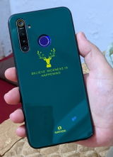 Realme 5 Pro Cover - Nice Series - HQ Ultra Shine Premium Infinity Glass Soft Silicon Borders Case