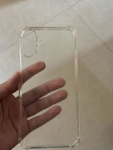 iPhone 16 Plus Soft 4D Design Shockproof Silicone Transparent Clear Case