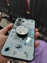 Samsung Galaxy A27 Cover - ONation Aesthetic Collage Series - HQ Ultra Shine Premium Infinity Glass Soft Silicon Borders Case