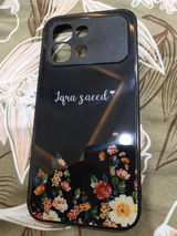 Infinix Note Edge Cover - ONation Your Name Series - HQ Ultra Shine Premium Infinity Glass Soft Silicon Borders Case