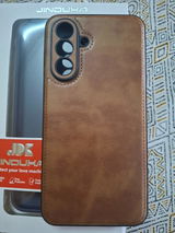 Samsung Galaxy A56 Cover - Brown - New JINDUKA Premium Vintage Leather Case Protective Back Cover