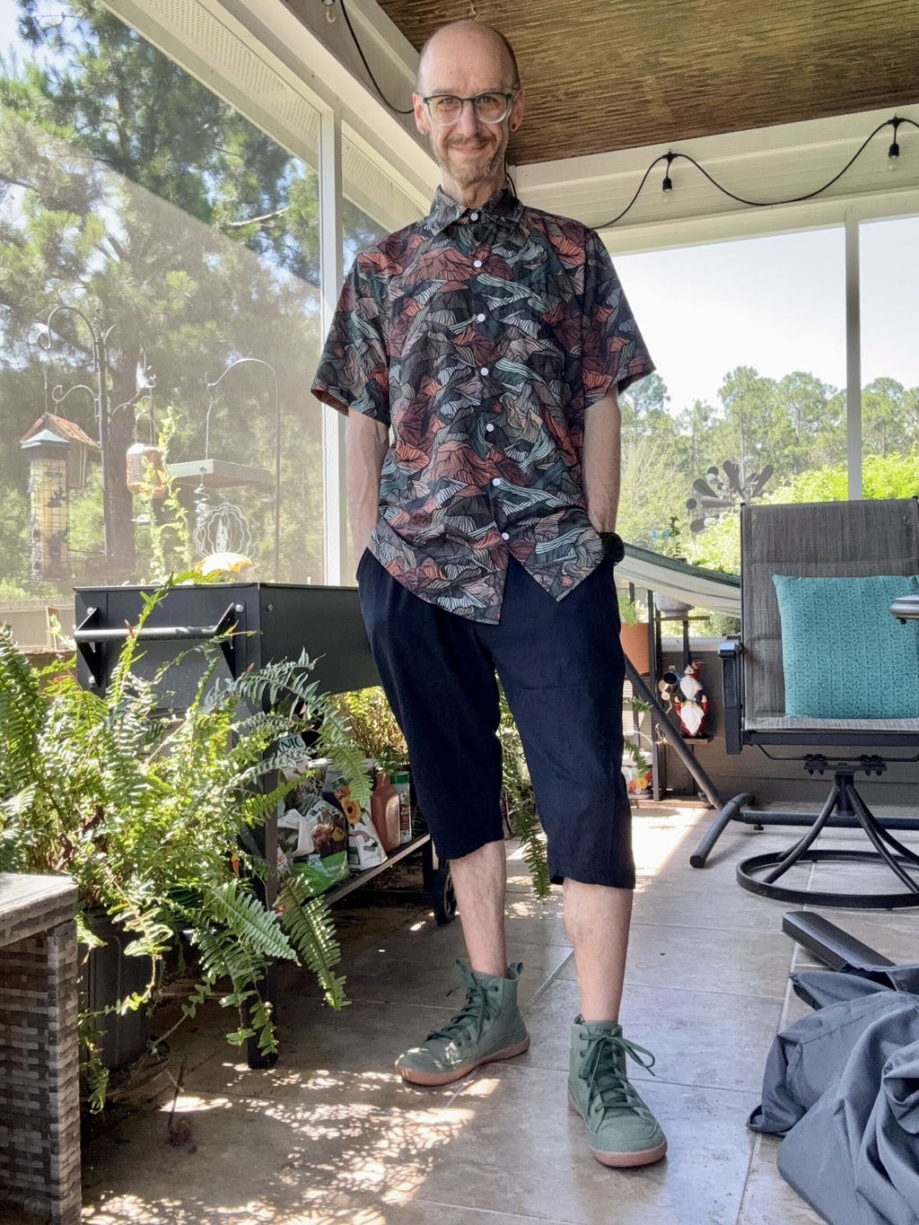 Orionride Layered And Undulating Mountains Zipper Pockets Ultra Lightweight Short Sleeves Gravel Shirt
