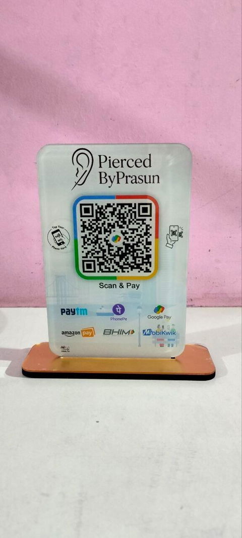 NFC Enabled Gpay QR Stands