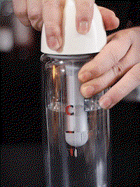 OTE 450ml Portable Sparkling Water Maker,Soda Maker Machine for Home, Carbonated Water Machine No Electricity, Double Layer PET Bottle, BPA Free (Include 20 PCS Gas Cylinder)