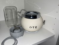OTE Smoothie maker blender, Retro Kitchen Small glass blender for shakes and smoothies, with 400ml glass