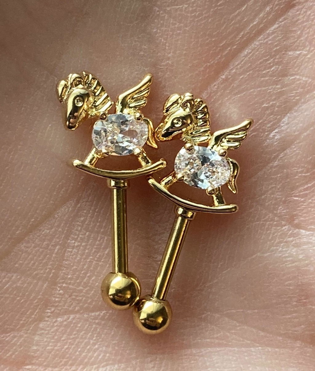 Unicorn Vertical Helix Stud