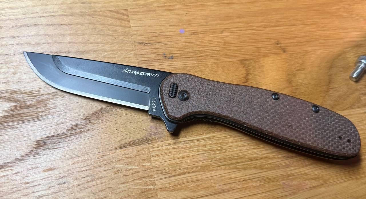 Razor VX2 Brown Micarta – 3