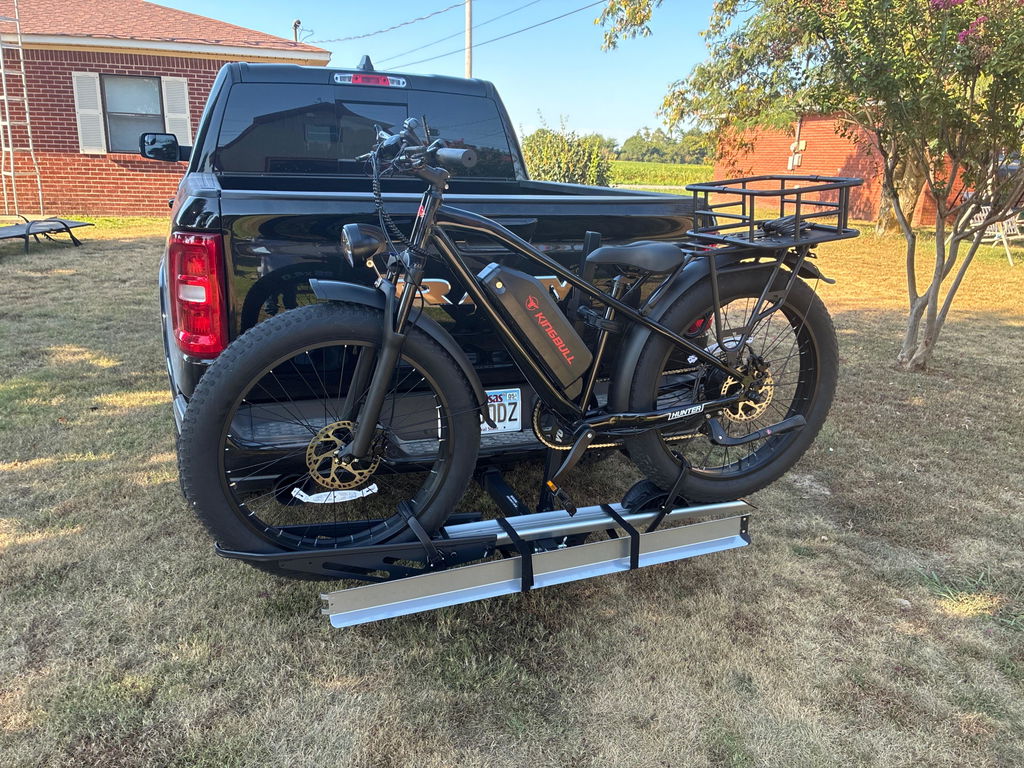 Single Hitch E-Bike Rack with Ramp