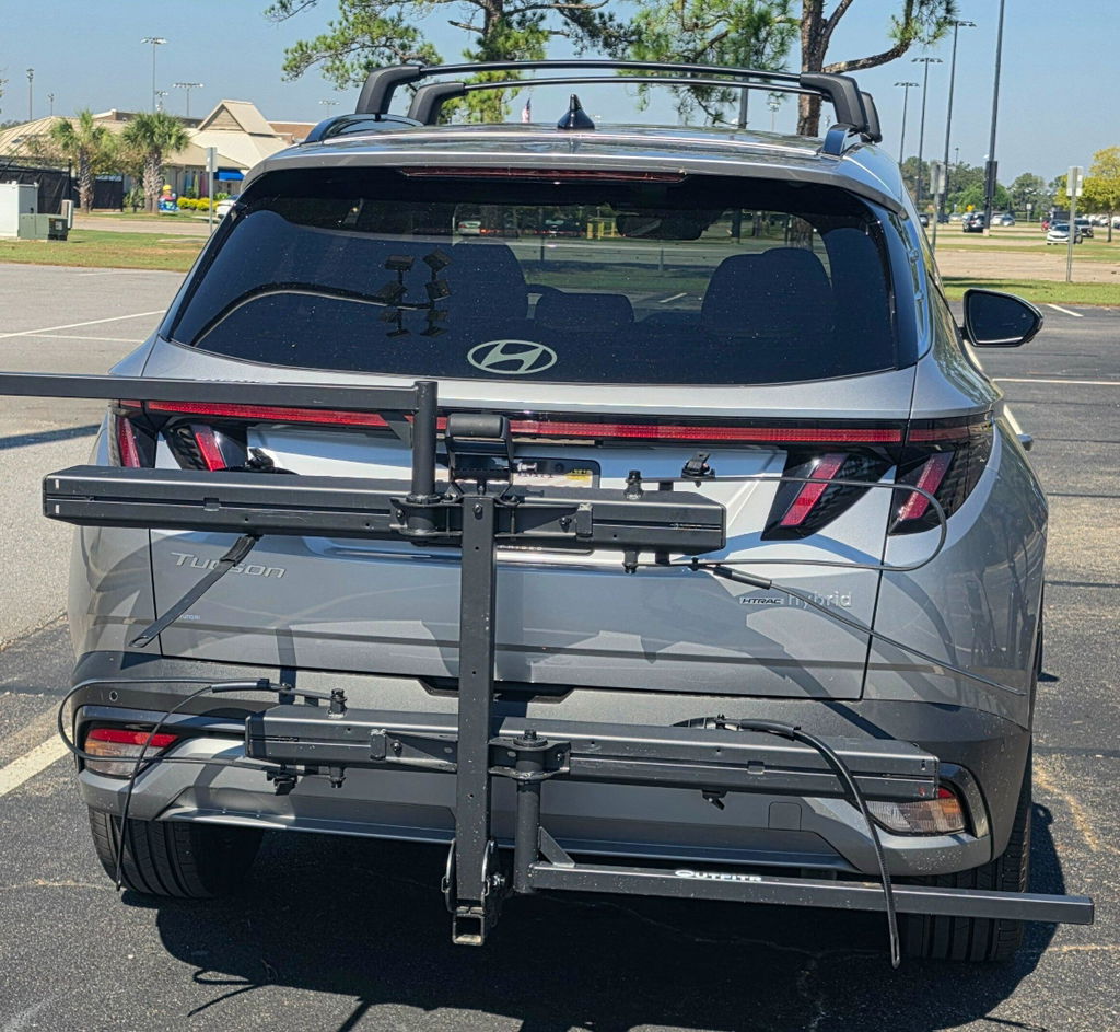 2-Bike Hitch E-Bike Rack with Ramp, Easy Fold and Tilt