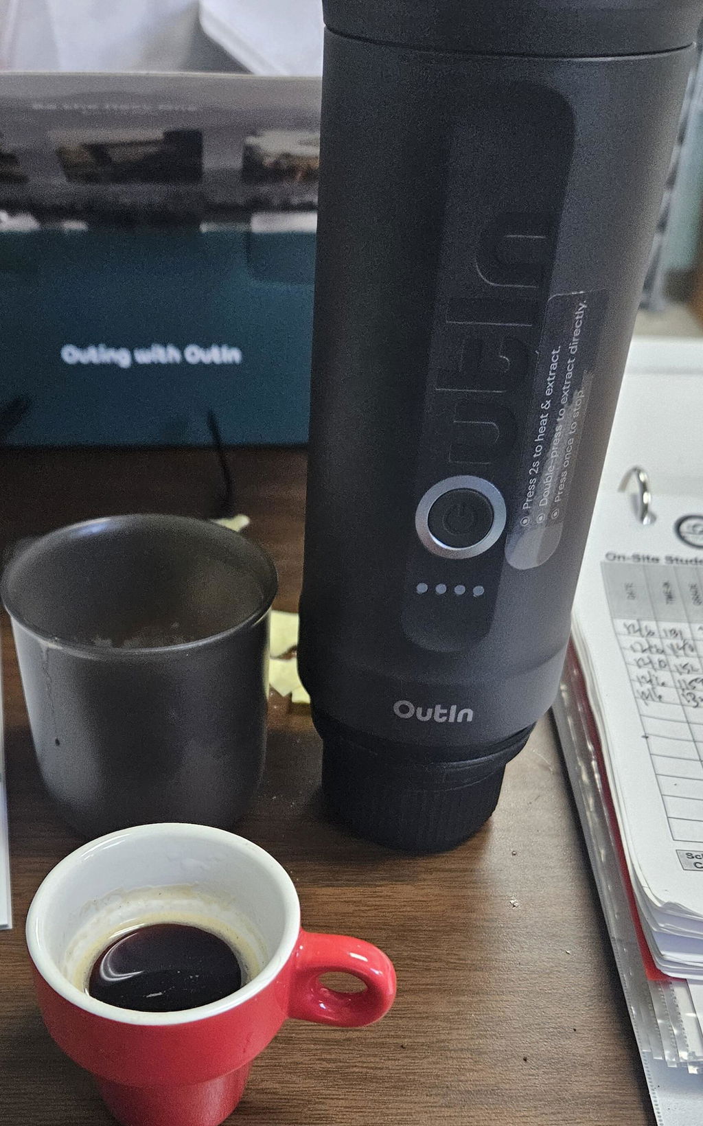 Nano Portable Espresso Machine (OutIn Teal)