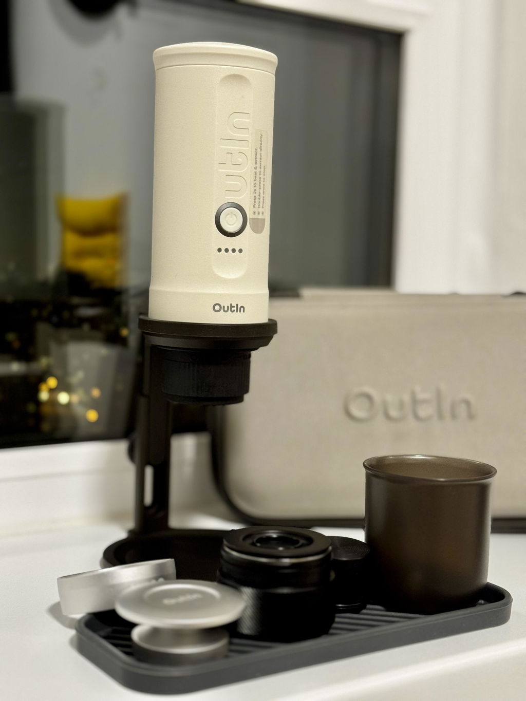 Nano Portable Espresso Machine (OutIn Teal)
