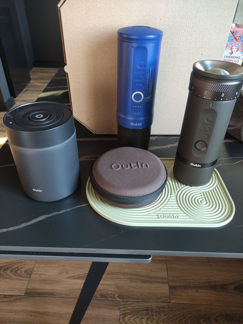 Nano Portable Espresso Machine Set (Ocean Blue)
