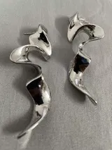 Molten Twist Drop Earrings