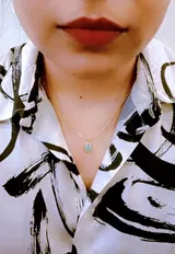 Oval Aquamarine Pendant Necklace
