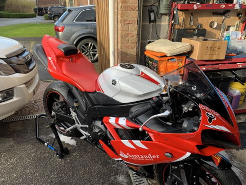 Injection Fairing kit for 07-08 YZF-R1 - Red, Black - Santander #OYO87905705