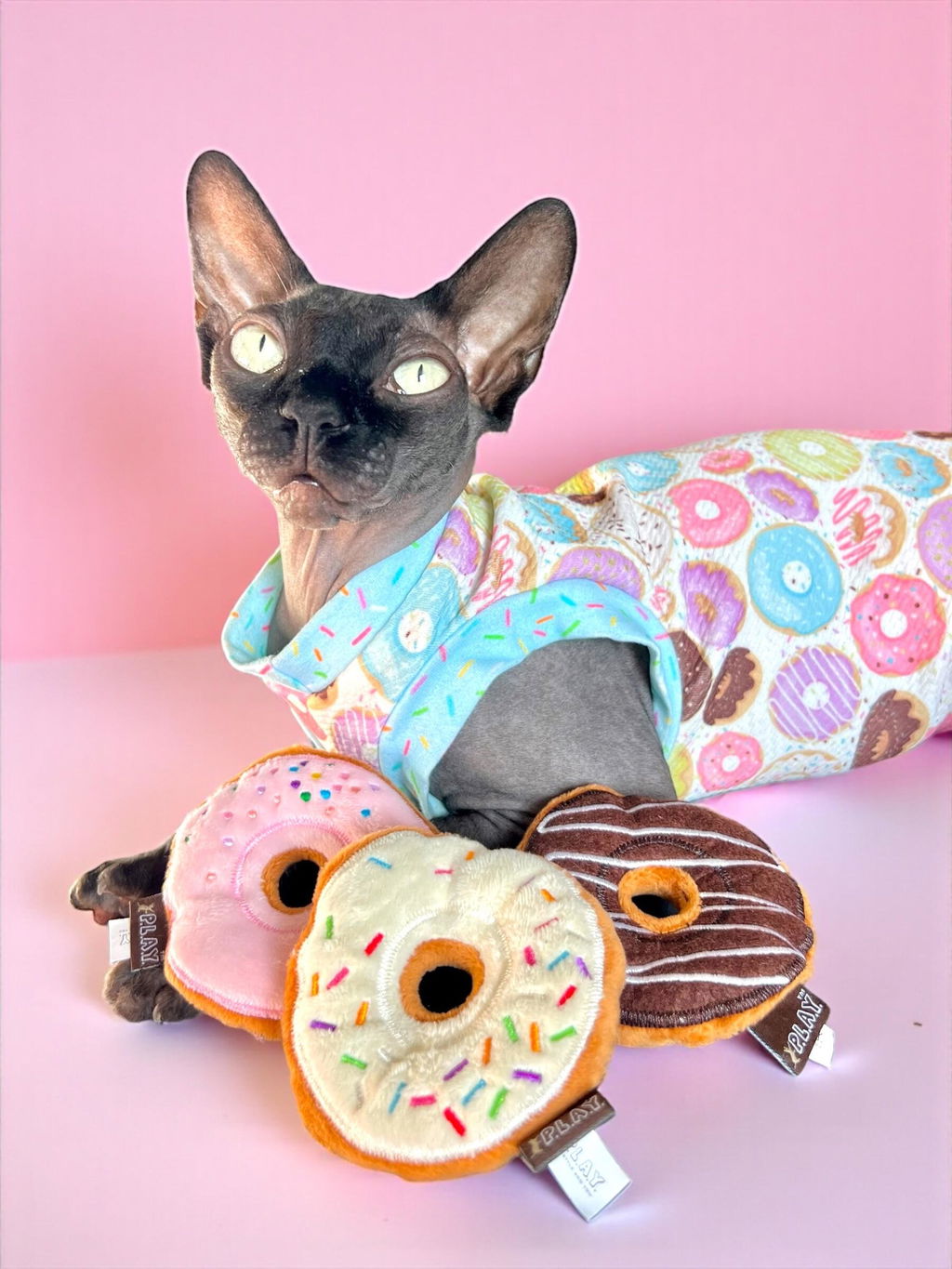 Sassy Sushi: Crinkle Plush Cat Toy Trio by Play Pet Brands