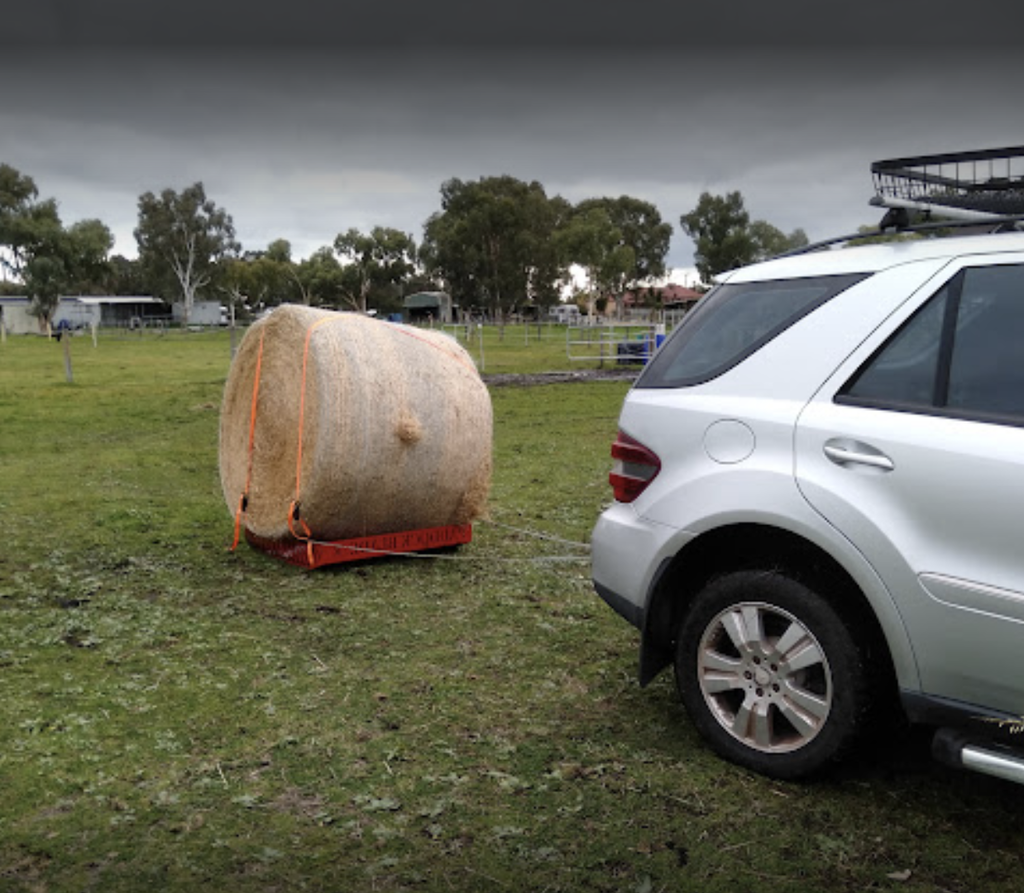 Paddock Blade Horse Manure Collector Cherry Red | Premium Australian Made