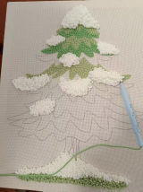 Festive Christmas Tree Punch Needle Kit