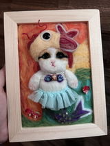 Kitty Mermaid Needle Felting Kit