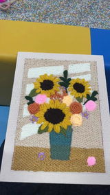 Sunflower Bouquet Punch Needle Kit