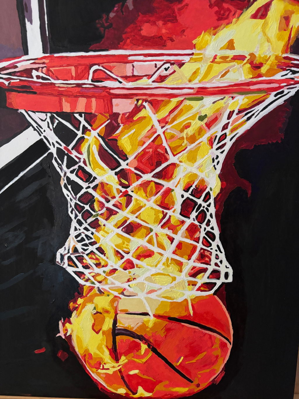 Basketball on Fire