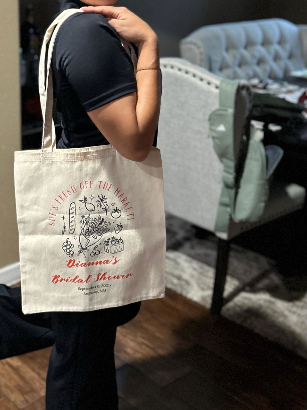 Custom Wedding Welcome Bag – Bridesmaid Gift & Bridal Party Tote – Wedding Favor