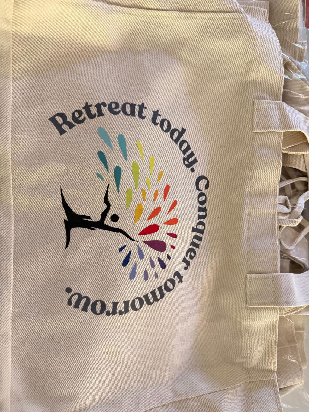 Large City Tote Bags – 18"W x 14"H x 4"L Personalized Cotton Bags With Logo