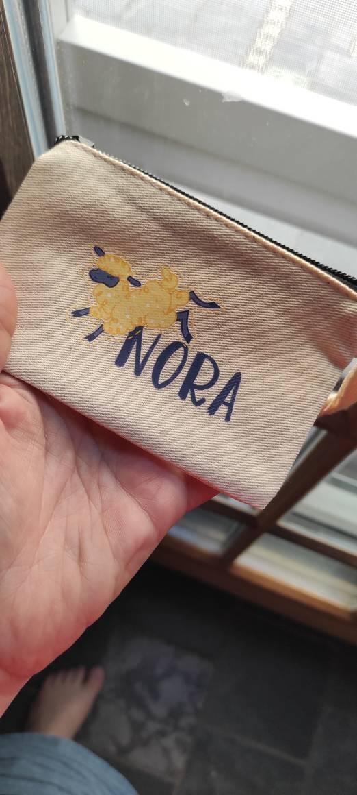 Custom Linen Coin Purse – 5"x3" Zippered Pouch Bag, Personalized Promotional Wallet