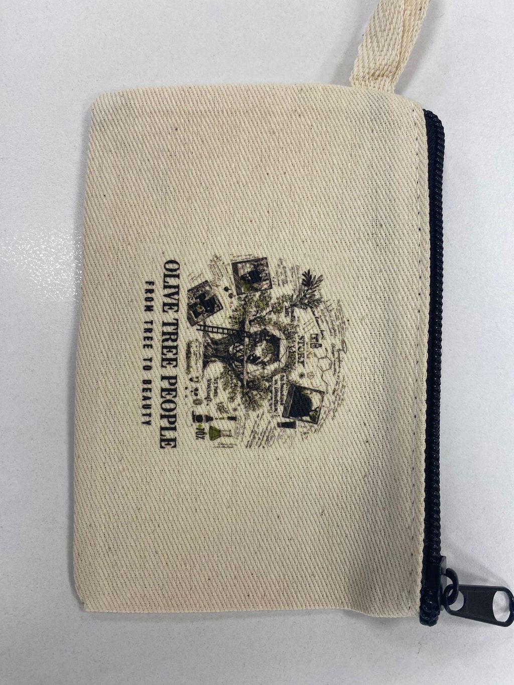 Custom Linen Coin Purse – 5"x3" Zippered Pouch Bag, Personalized Promotional Wallet