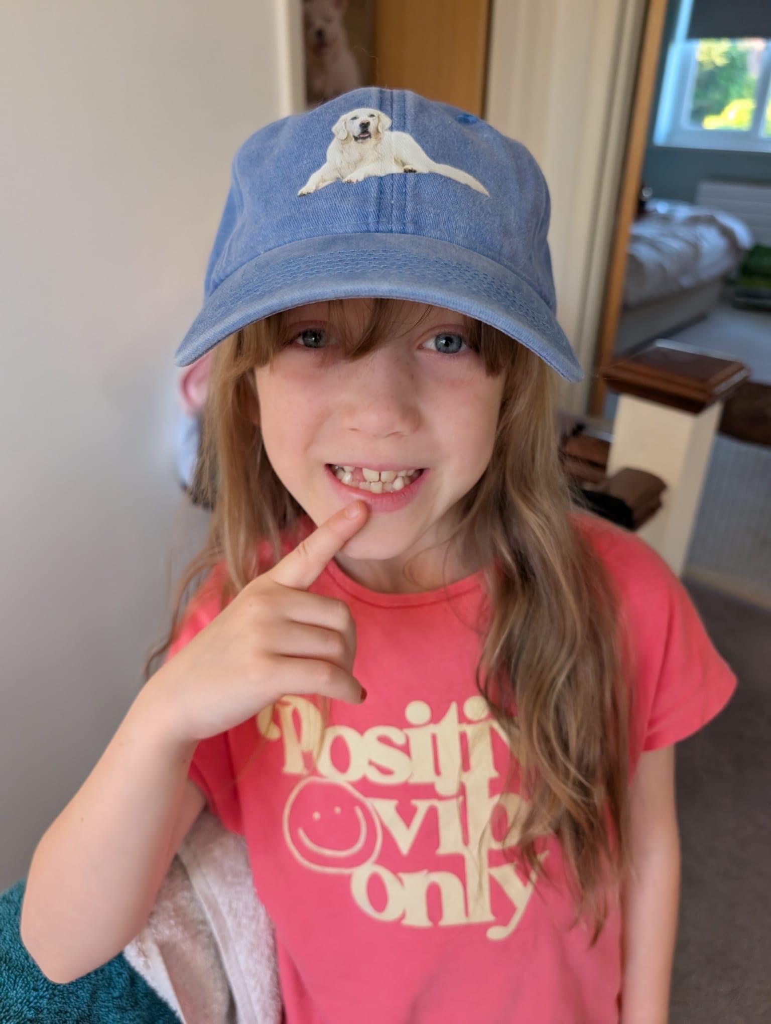 Customer photo — White English Cream Golden Retrievers Classic Cap