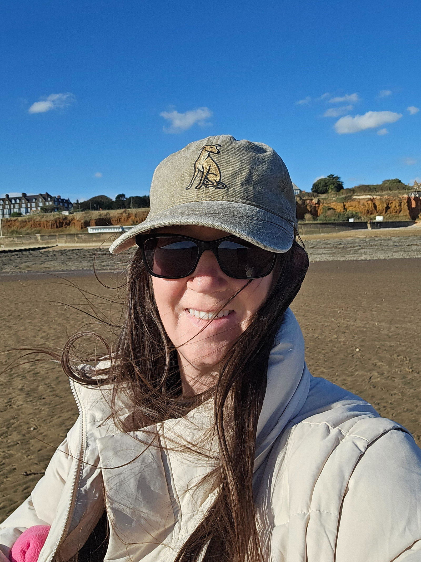 Customer photo — Whippet Fawn Colored Design Classic Cap