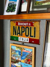 Italy License Plate Metal Print • Italian City Comune Province Tin Sign