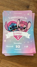 Invitations personnalisées STITCH & ANGEL