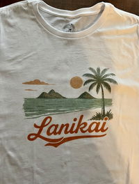 Vintage Lanikai, Oahu, Hawaii, Womens Fit T-Shirt