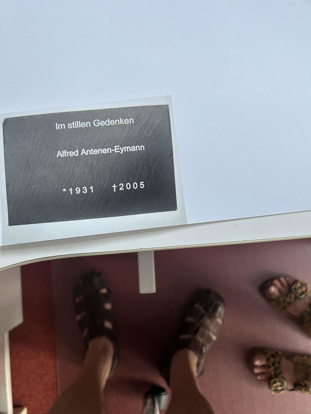 Personalisierte Schiefer Gedenktafel für Menschen 30x20cm - Text UV-Druck
