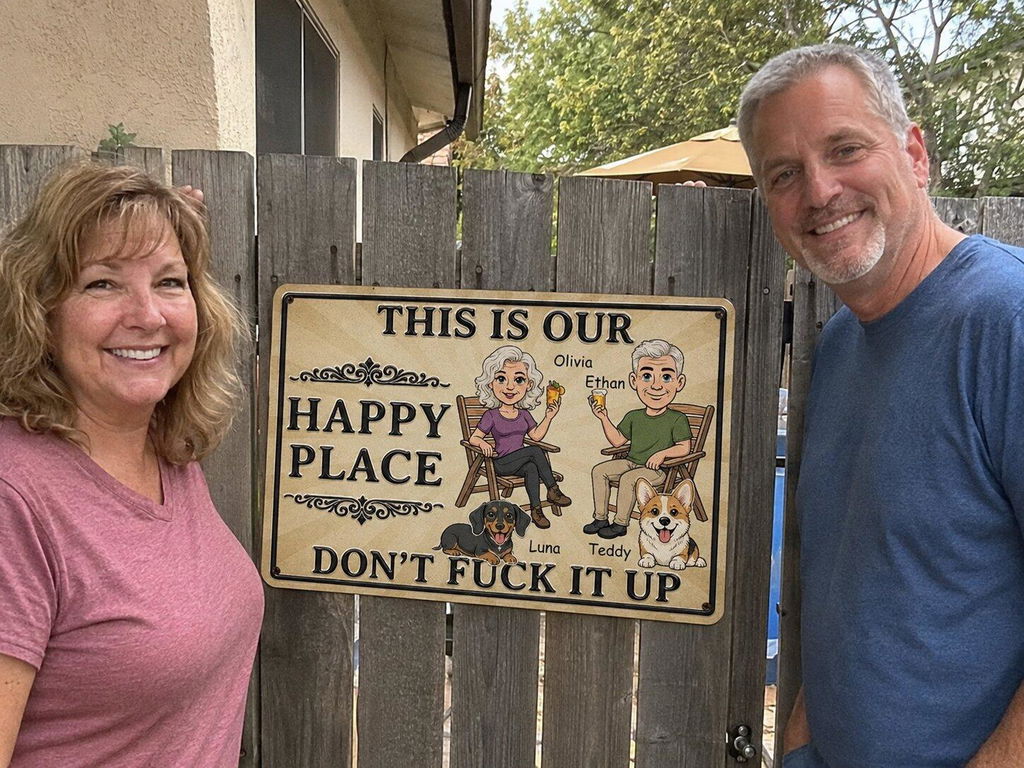 Our Best Place - Personalized Custom Metal Sign