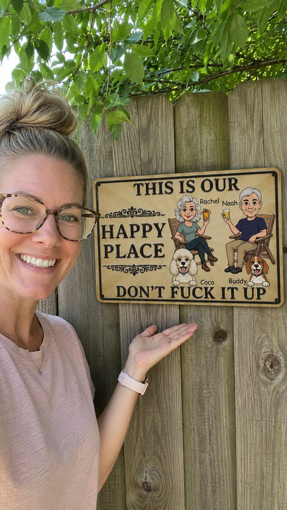 Our Best Place - Personalized Custom Metal Sign